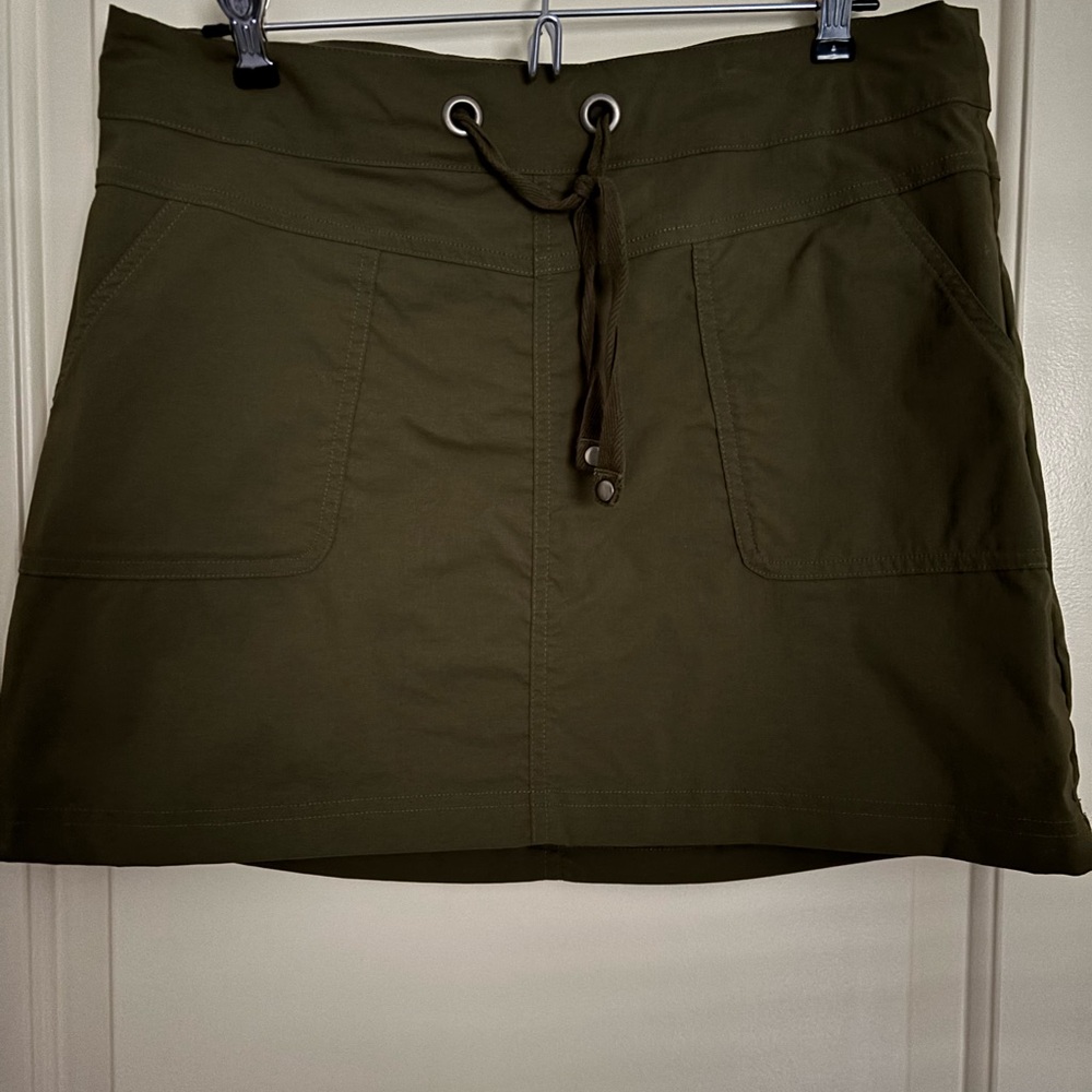 Prana Dark Green Mini Skirt